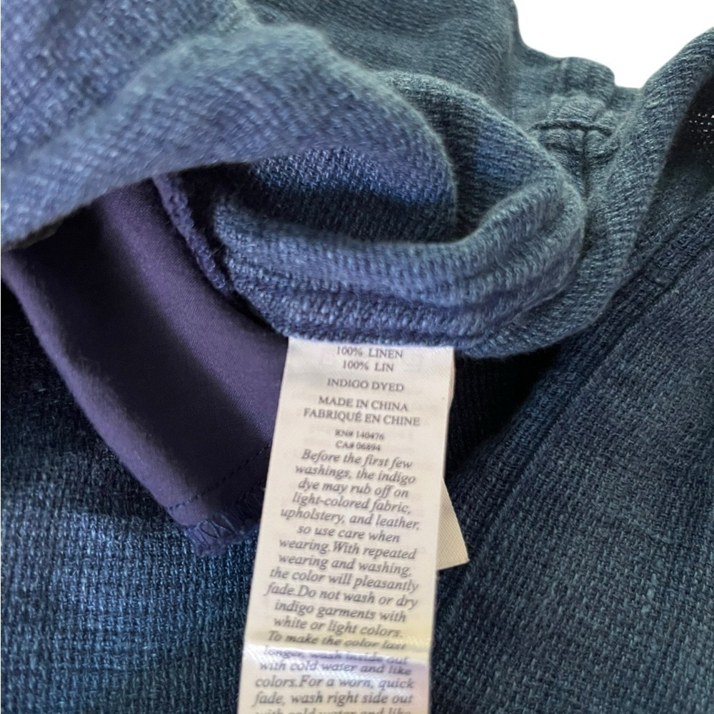 Faherty 100% Linen Gemina Dress, Size XS - Picture 9 of 12